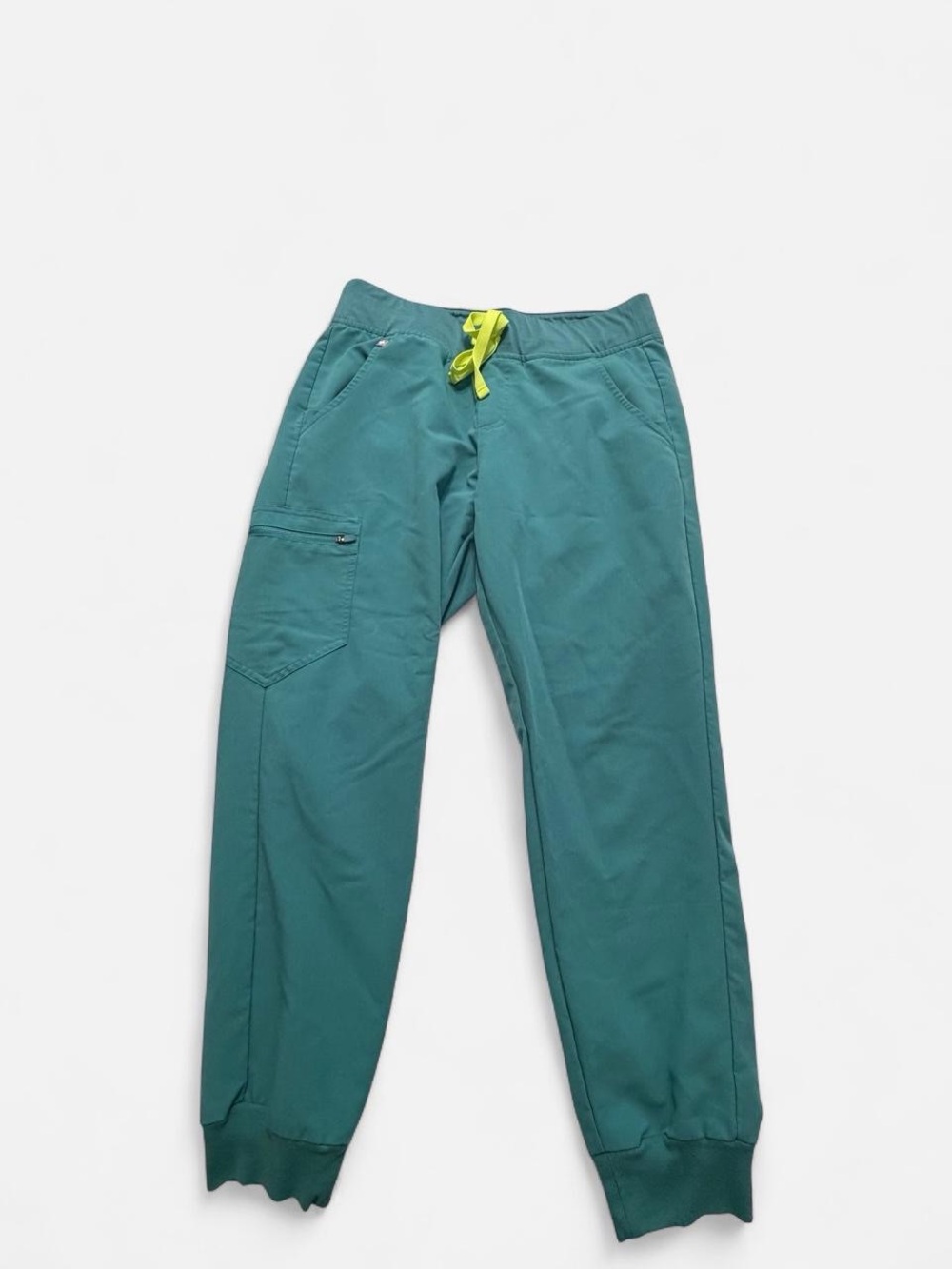 Cactus Jogger Pants with Neon Yellow Drawstring